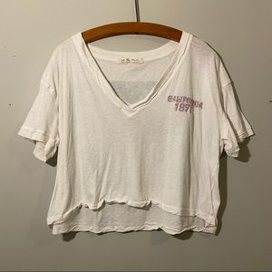 Free people cropped California top never worn